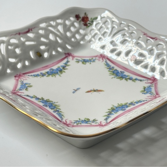 Oscar de la Renta Fine China UH 110 Antoinette West Germany reticulated bowl - Picture 9 of 11